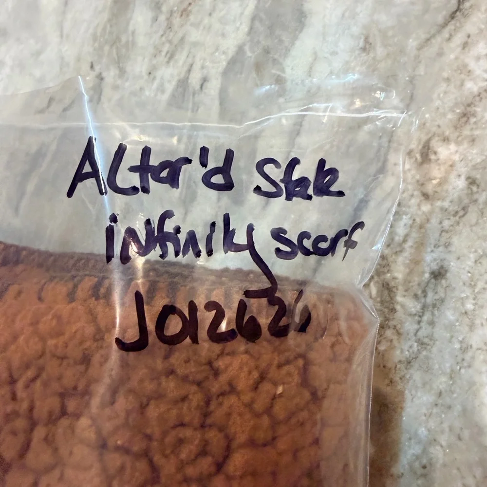 Altar’d State Teddy Infinity Scarf Brown Sherpa Cozy NWT